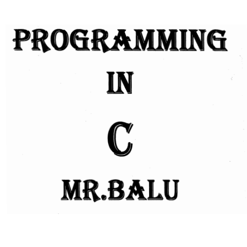 c programming notes by balu sir